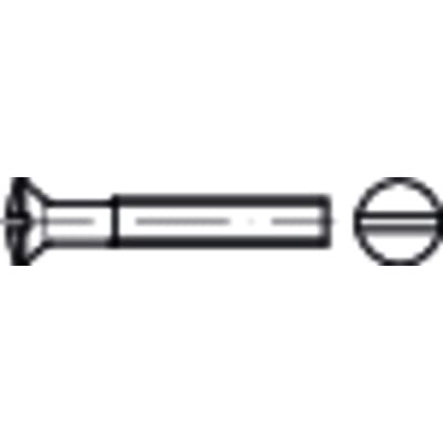 Linsensenkschraube mit Schlitz ISO 2010 Edelstahl A4 M5 x 80mm KP