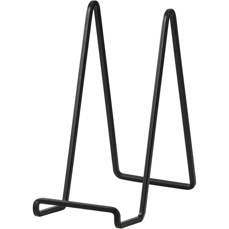 Telleraufsteller - Dekorativer Schwarzer Metallständer - Tisch-fotorahmen - Für Kochbücher, Postkarten, Cds, Kunstwerke - 20 Cm (2 Stück)