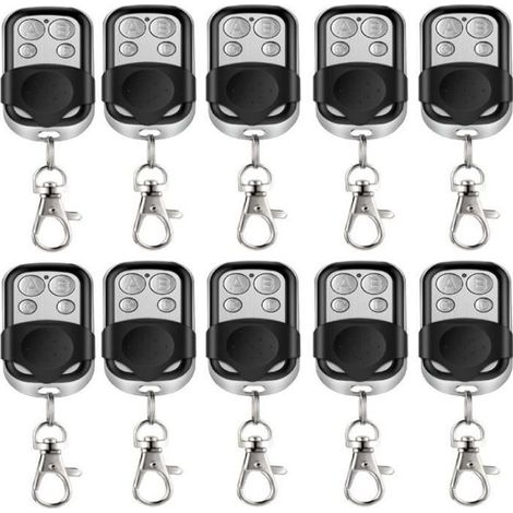 10pcs Universelle Télécommande Porte De Garage Portail Alarme Ba Copieuse 433 Mhz
