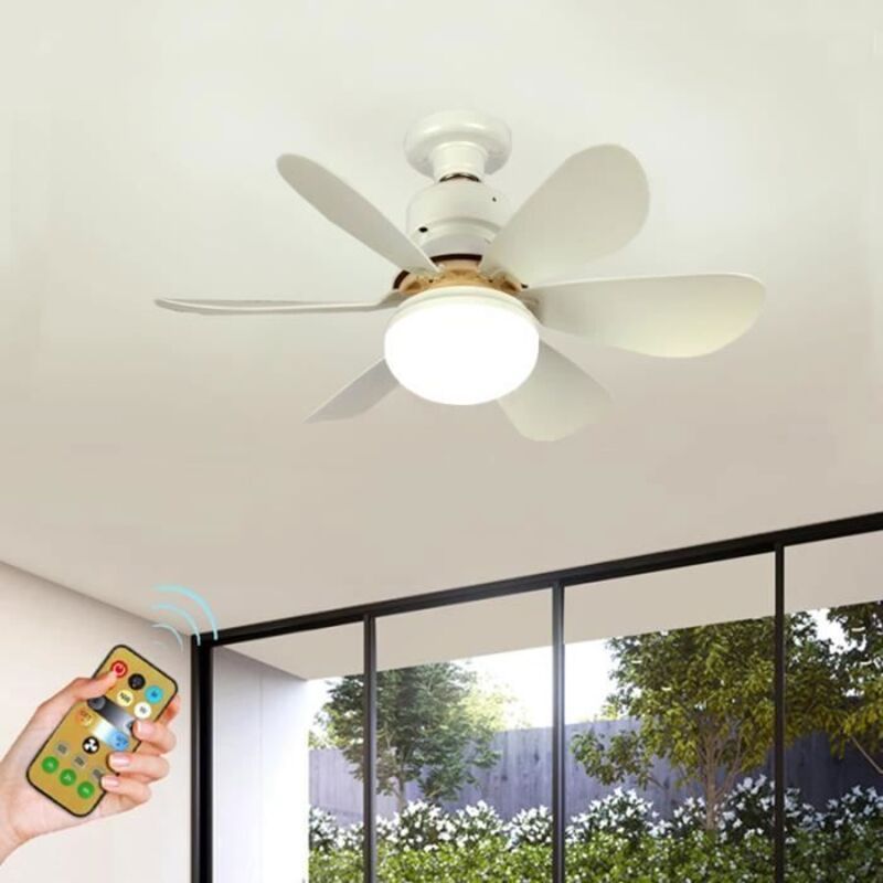 Kleiner Deckenventilator, E27-schraubsockel, 40 W, Kleiner, Multifunktionaler, Leiser Deckenventilator Für Kinderzimmer.