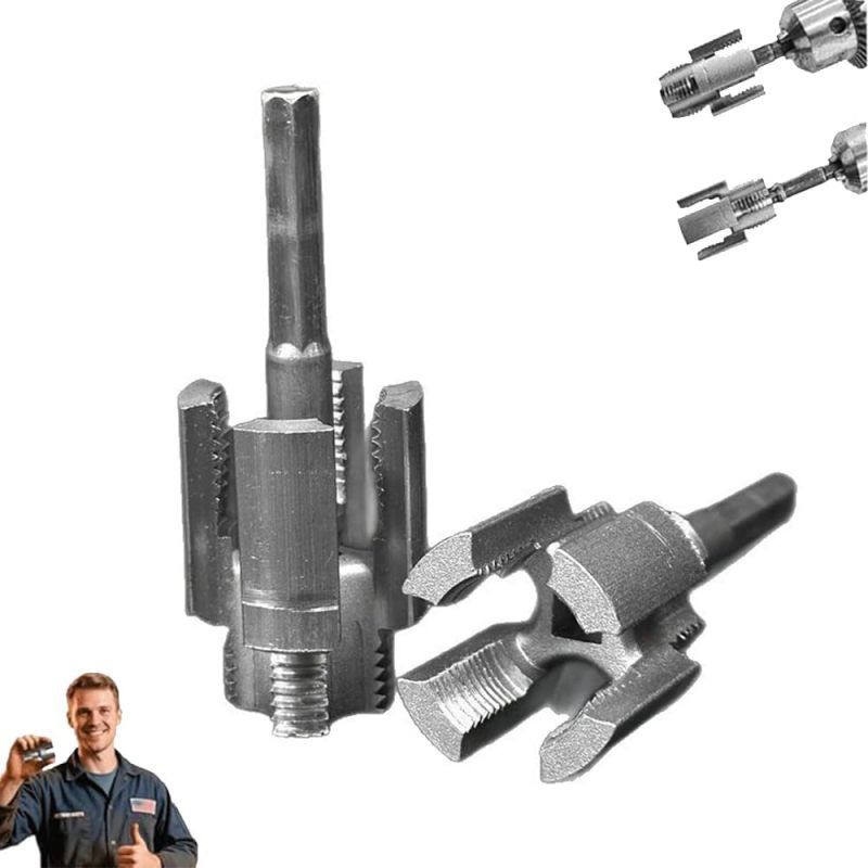 Gewindeschneidset Für 1/2″ Und 3/4″ – Innen- Und Außengewindeschneider – Für Pvc-rohre – Bohrmaschinenkompatibel