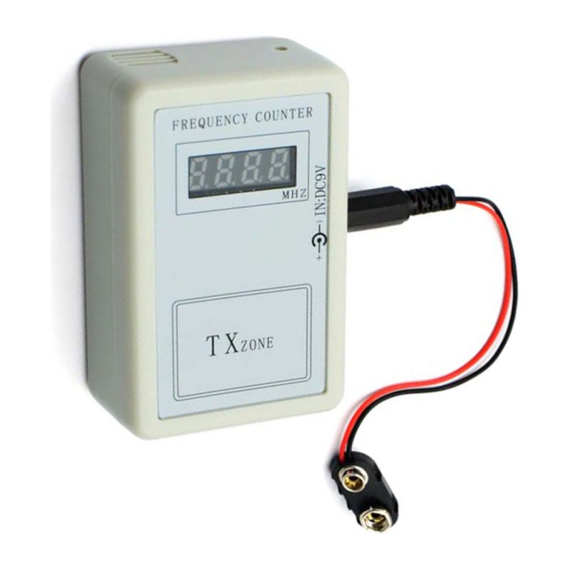 Frequenzlesegerät (250 Mhz–450 Mhz), Tragbarer, Drahtloser Digitaler Frequenzzähler, Multifunktional, Fernbedienungskompatibel, Frequenztester