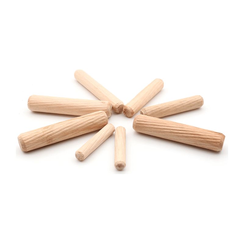 Irovami 100er-packung Geriffelte Holzdübel 6 Mm X 40 Mm, Montagestifte Für Möbel, Schränke, Regale – Holzbearbeitung Und Heimwerken