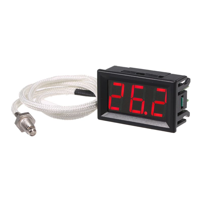 Xh-b310 Industrielles Digitalthermometer, 12 V, Thermoelement-tester Typ K M6, Temperaturbereich -30 Bis 800 °c, Hohe Genauigkeit, Mit Led-anzeige.