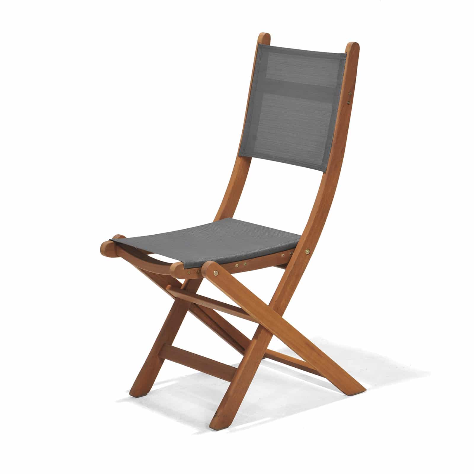 Klappbarer Gartenstuhl Chillvert Eukalyptusholz Grau 50x49 Cm