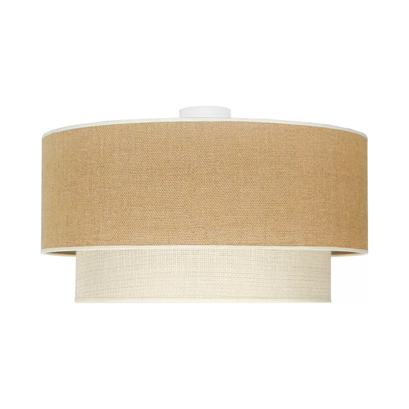 [gebraucht] B-ware Euluna Deckenleuchte Boho Jute Naturbraun Weiß Ø 60 Cm Deckenlampe Lampe Leuchte