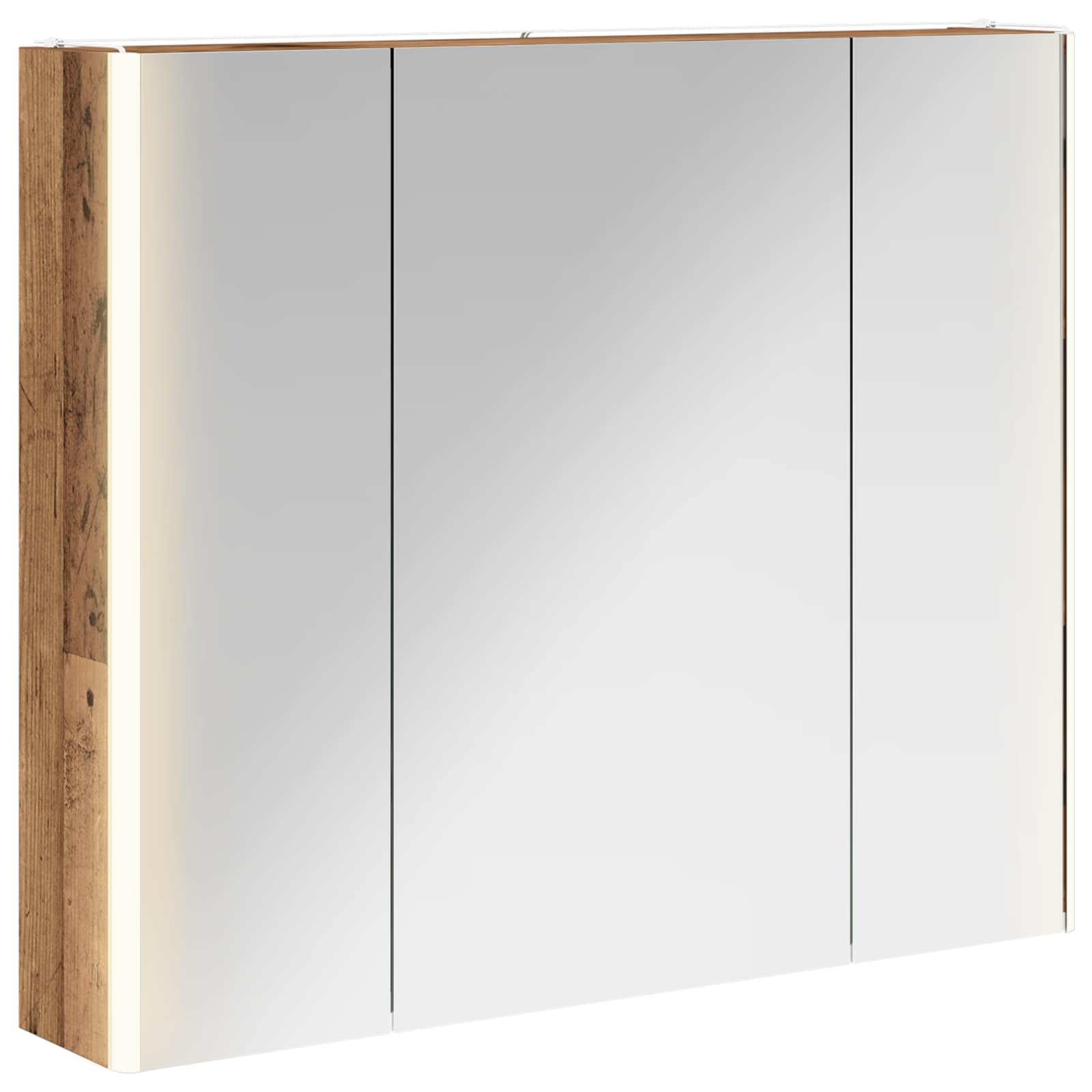 Badezimmerspiegelschrank Altholz 83,5 X 15,5 X 70 Cm Vidaxl