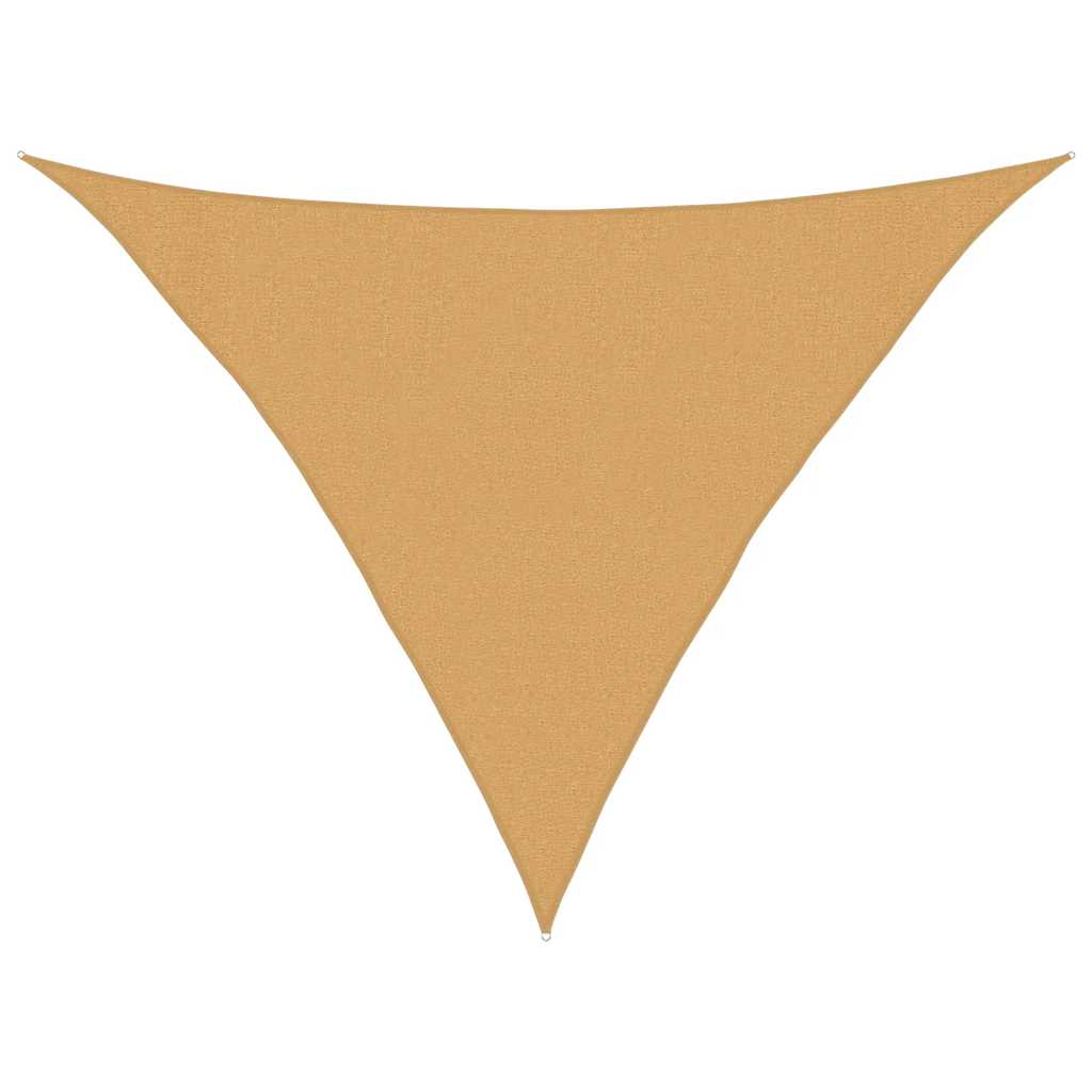 Sonnensegel 160 G/m² Dreieckig Sandfarben 3x3x4,2 M Hdpe Vidaxl