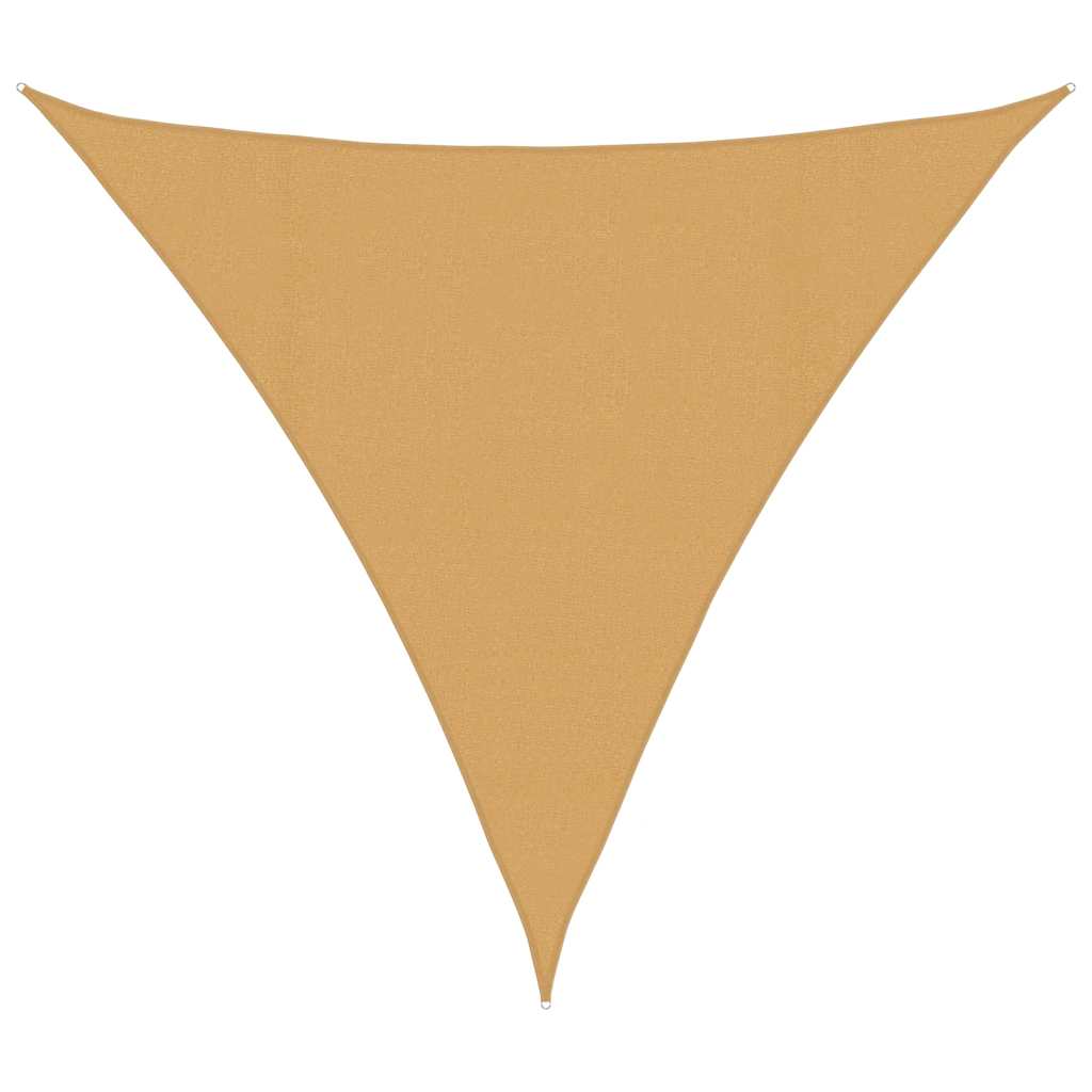 Sonnensegel 160 G/m² Dreieckig Sandfarben 4,5x4,5x4,5 M Hdpe Vidaxl