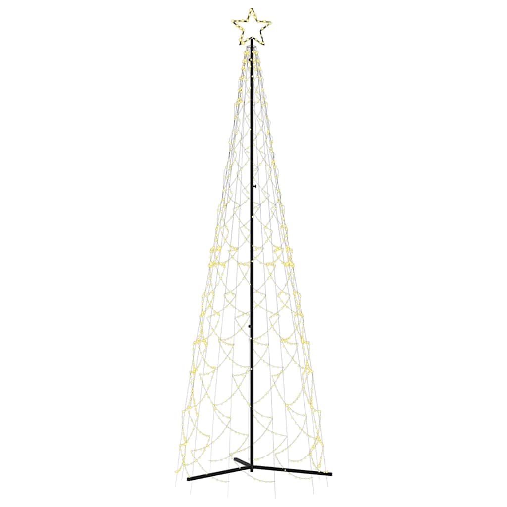 Vidaxl Christmas Cone Tree Warm White 500 Leds 100x300 Cm (us Only)