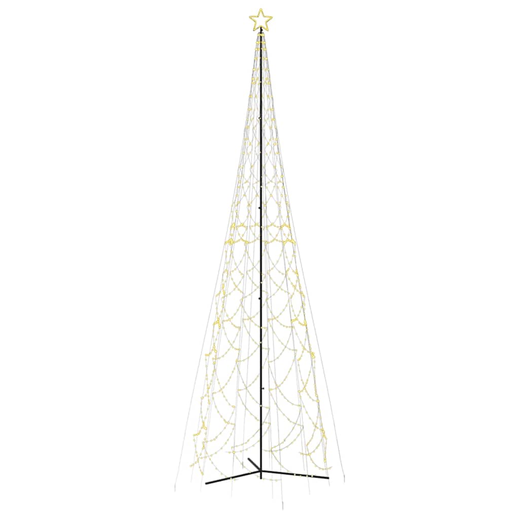 Vidaxl Christmas Cone Tree Warm White 3000 Leds 230x800 Cm (us Only)