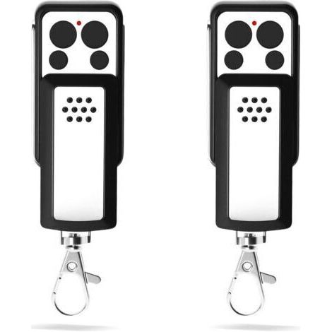 Lot De 2 Télécommandes De Portail 433,92 Mhz – Compatible Avec 114253, Old 104250, Red 104257, 104251, 104350 – 4 Canaux, Code Tournant, Design À Glissière – Piles Incluses (2pcs)