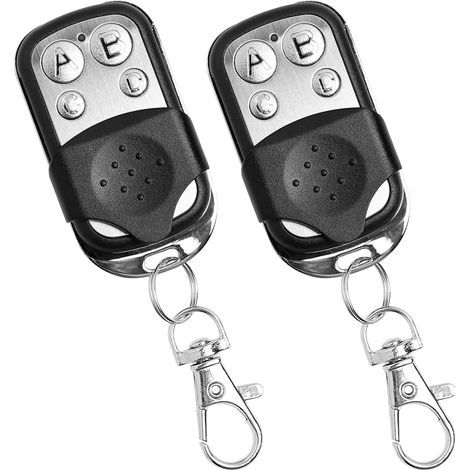 Télécommande Universelle Pour Porte De Garage, 2 Télécommandes Universelles, Compatible Avec Code Tournant 433,92 Mhz, 4 Boutons, Télécommande Sans Fil