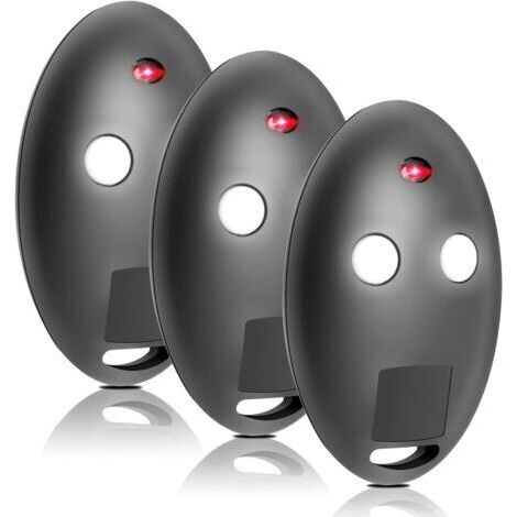 Télécommande Portail Pour Mitto2 - Mitto2 M 2 Canaux 433 Mhz Rolling Code, Set De 3 Pièces Pour Portails Automatiques, Télécommande Compatible Garage Et Portail
