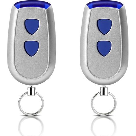 Normstahl Lot De 2 Télécommandes De Rechange 433,92 Mhz 2 Canaux Compatible Avec Normstahl Crawford Ea433 2ks, Ea433 4ks, T433-4, Rcu 433-2, Rcu 433-4, Ea433 2km Micro