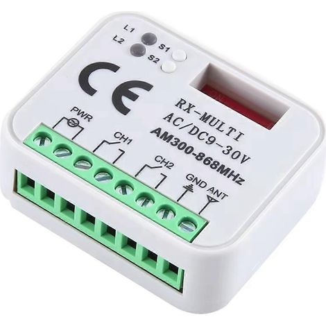 Télécommande Universelle Pour Porte De Garage Rx Multifréquence 300-868 Mhz