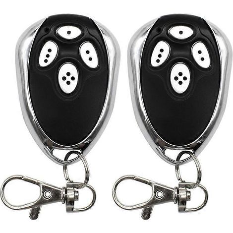 Lot De 2 Télécommandes Pour Portail De Garage Compatibles Avec Les Moteurs Alutech At-4 Ar-1-500 An.