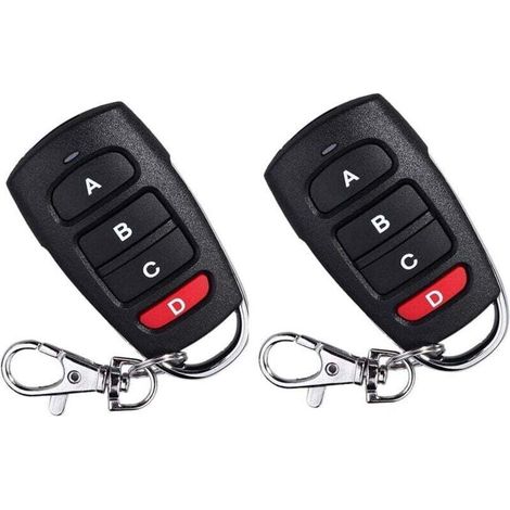 Télécommande Universelle De Remplacement 2 Pour Porte De Garage Électrique 433 Mhz