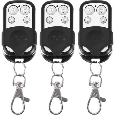 Lot De 3 Télécommandes Universelles, À Code Fixe, Avec Fréquence De 433,92 Mhz, Pour Portail Automatique
