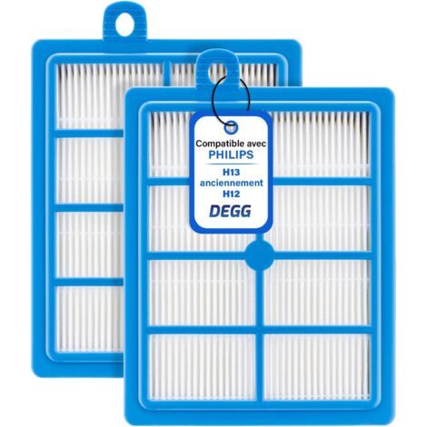 Filtre Hepa H13 - Compatible Avec Aspirateurs Philips, Electrolux, Aeg, Tornado, H13 Anciennement H12, Performer, Power Pro, Jetmaxx Series - Accessoire Pour Aspirateur - Lot De 2