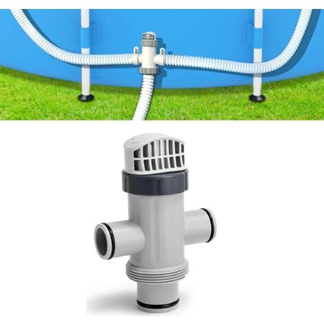 Adaptateur De Tuyau De Piscine Hors Sol Avec Vanne D'Entretien/d'arrêt – Accessoires De Piscine Pour Système De Pompe De Piscine, Pour Intex 11872 (lot De 1)