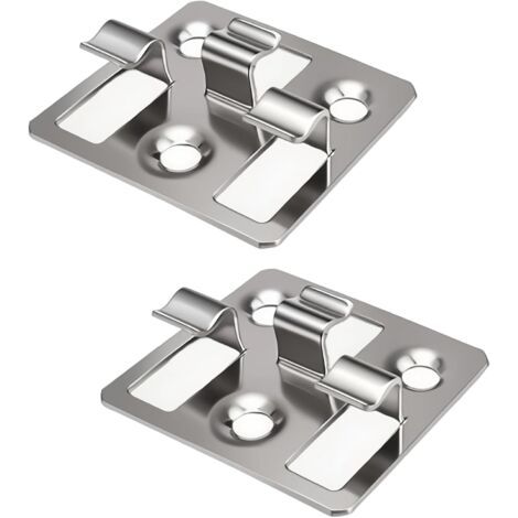 100 Pièces Attaches Cachées Pour Terrasse, Clips De Terrasse-wpc En Acier Inoxydable, Argent Composite Caché Fixation Plaque Clip, Hauteur 7 Mm, Pour Terrasses, Jardins Et Maisons