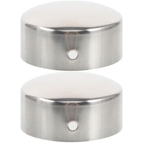 2 Pièces Embout De Main Courante En Acier Inoxydable - Capuchon Rond De 40mm Pour Rampe D'Escalier - Idéal Pour Main Courante En Bois Et Métal