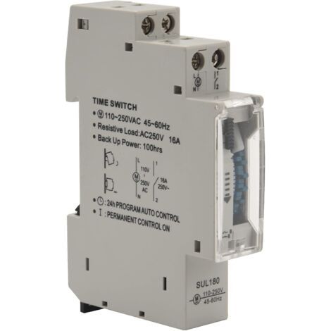 Sul180a Mechanical Timer 15 Minutes 24 Hours Programmable Timer Relay Measurement Analysis Device