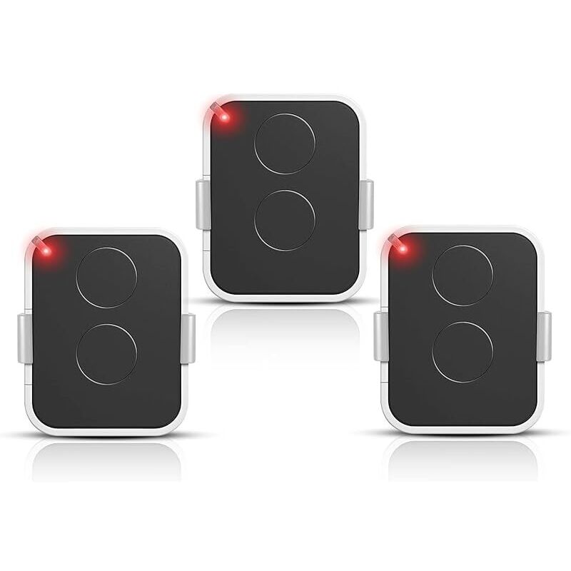 3er-pack Nice 433mhz Rolling Code Fernbedienungen, 2 Kanäle, Ersatz Für On1e, On2e, On4e, Kompatibel Mit Garagentor- Und Torantrieben, Reichweite Bis Zu 200 M, Kompakte Schlüsselringgröße.