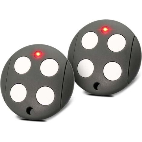 Barkbusters 433,92 Mhz Telecommande Portail, Lot De 2 Telecommande Porte De Garage Compatible Avec Telecommande Mhouse Gtx4, Rolling Code, 4 Canaux