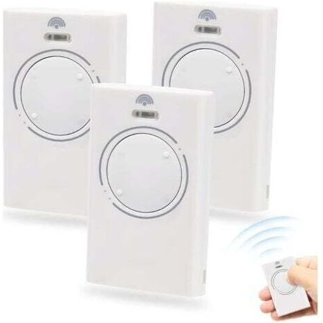 Barkbusters3 Pièces Telecommande Porte De Émetteur De Garage 868mhz,telecommande Portail 2 Canaux Compatible Avec Xt2 868 Slh, Xt 868 Slh（blanc）