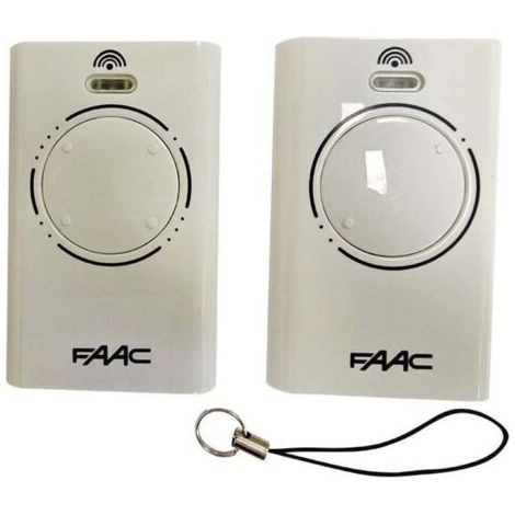 Barkbusterslot De 2 Télécommandes Faac Xt2 2 Canaux 433 Mhz Blanc Émetteur D'Origine Rolling Code Slh Lr