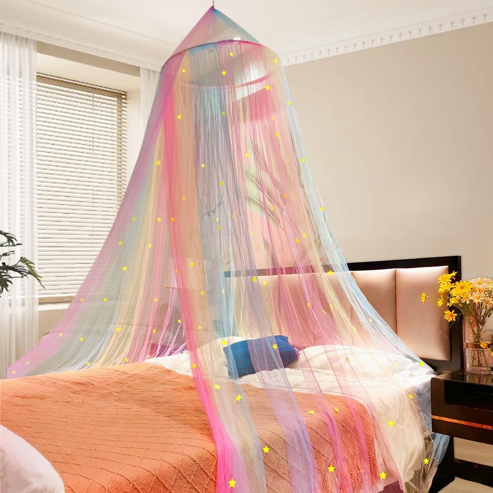 Moskitonetz Für Betten, Moskitonetz Für Kingsize-betten, Regenbogen-betthimmel, Hänge-moskitonetz, Moskitonetz Für Den Innen- Und Außenbereich Für Einzel- Und Doppelbetten