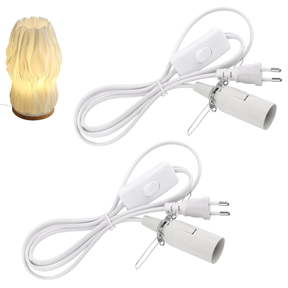 Salzlampenkabel Mit Schalter, 1,8 M Isoliertes Kabel, E14-fassung Für Salzlampen, Französischer (europäischer) Stecker Für Lampen Und Leuchten