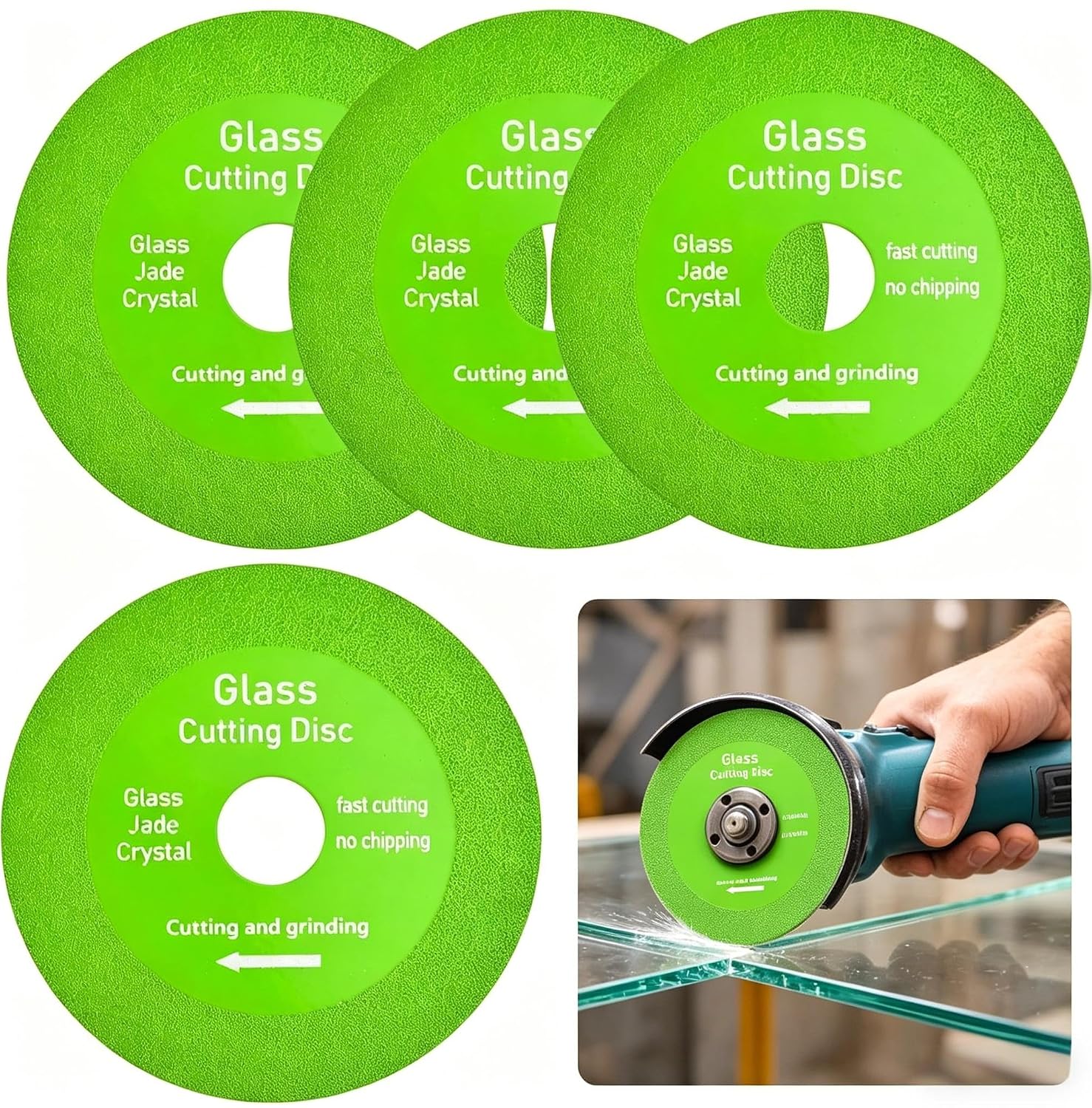 Stück Glastrennscheiben, Durchmesser 22,23 Mm, Diamanttrennscheiben, Fliesentrennscheiben Für Flaschen, Porzellan Oder Jade, Granit, Glas (100 X 22,23 Mm)