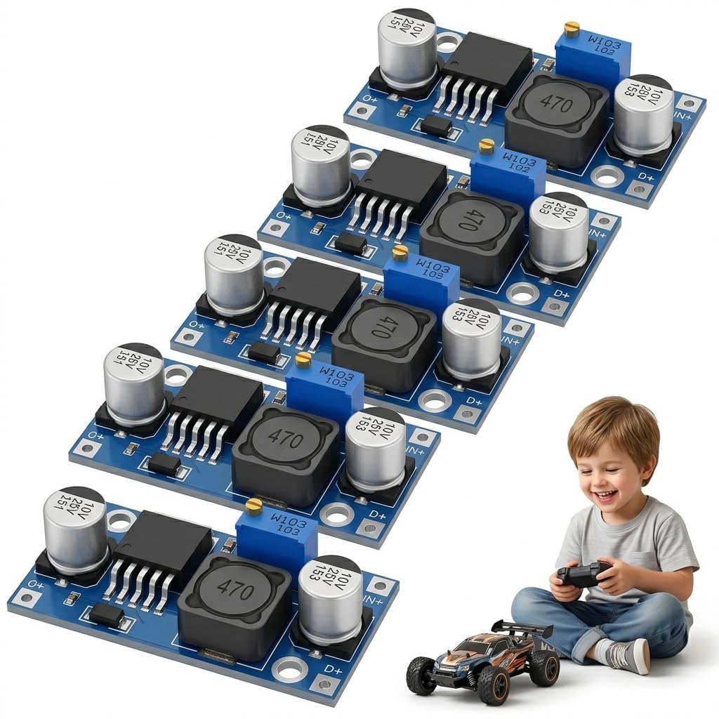 5-teiliger Dc/dc-abwärtswandler, Einstellbare Spannung, Eingang 3,2 V Bis 40 V, Ausgang 1,25 V Bis 35 V, Spannungsreglermodul Lm2596 Lm2596s, Einstellbares Abwärtsnetzteil