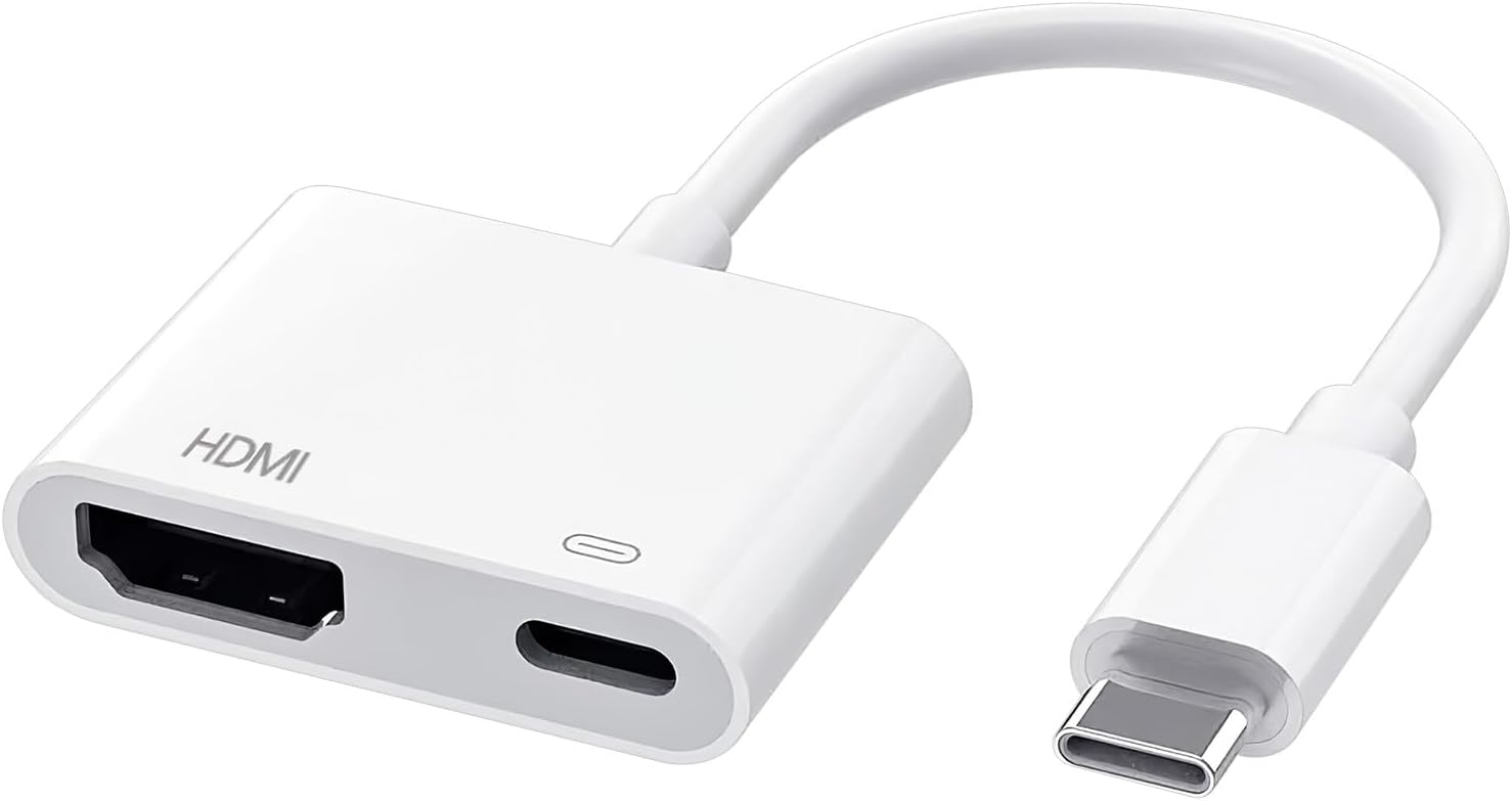 Usb-c-zu-hdmi-adapter 4k@60hz, Usb 3.0 Typ C Hdmi Digital Av Adapter Hd-mi Usbc Hd Video- Und Audio-sync-bildschirmkonverter Für Iphone 16, 15, Macbook Pro, Galaxy S24 (nicht Kompatibel Mit Netflix)