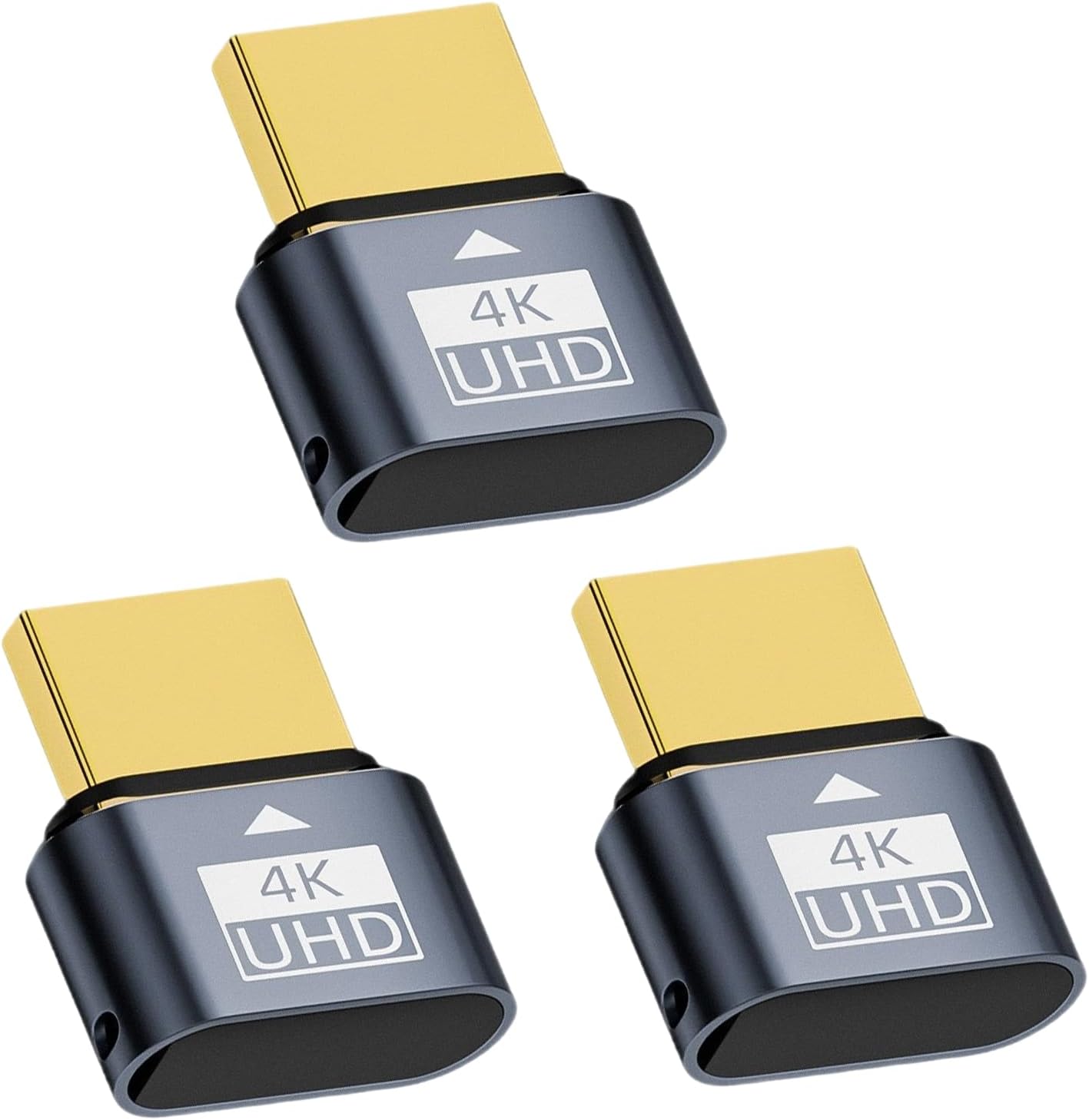 Set Mit 3 Dummy-hdmi-buchsen – 4k @ 60hz Virtueller Bildschirmemulator Für Windows, Mac, Linux (3 Buchsen)