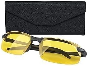 Nachtfahrbrille, Polarisiert, Blendfrei, Mit Uv400-schutz, Gelbe Gläser, Für Damen Und Herren, Ideal Zum Autofahren, Spazierengehen Und Radfahren Bei Nacht.