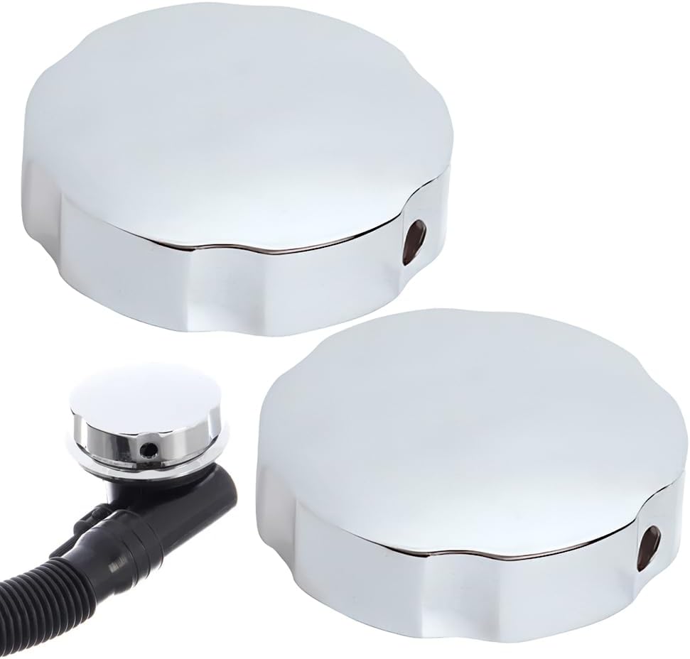 Badewannen-ablaufknopf, Verchromter Drehknopf Für Pop-up-ablauf, Ablaufzubehör, 74 Mm Durchmesser