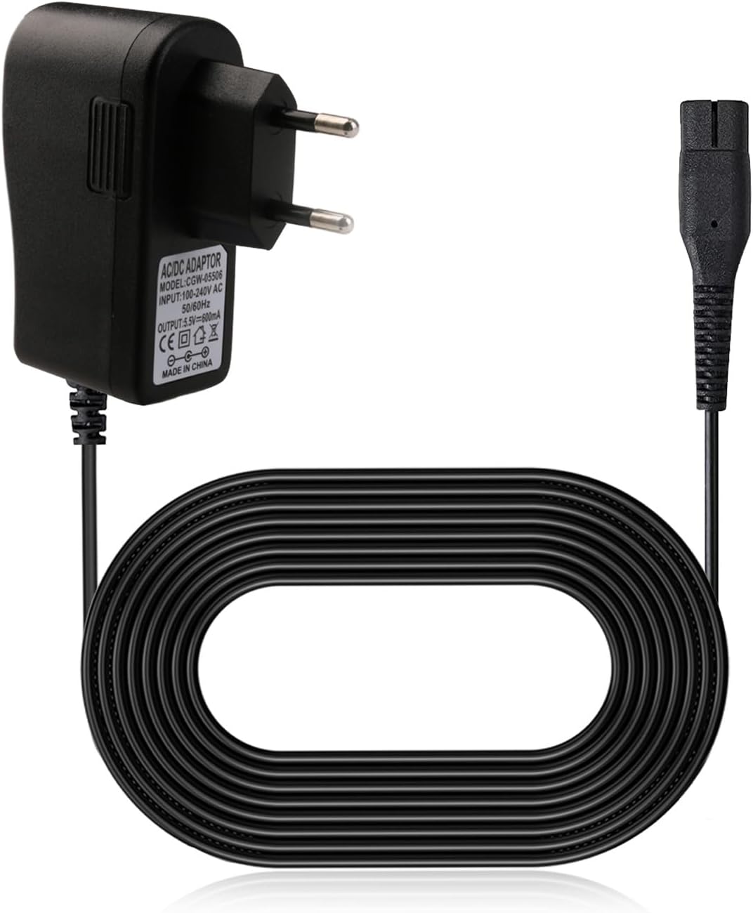 Ladegerät 5,5 V Für Kärcher Glasreiniger, Kompatibel Mit Wv2, Wv5 Premium, Wv6, Wv60, Wv70, Wv75, Wv60 Plus Und Wv75 Plus, Netzadapter Kompatibel Mit Kärcher Fensterreiniger, Kabel 1,5 M, 600 Ma (3)