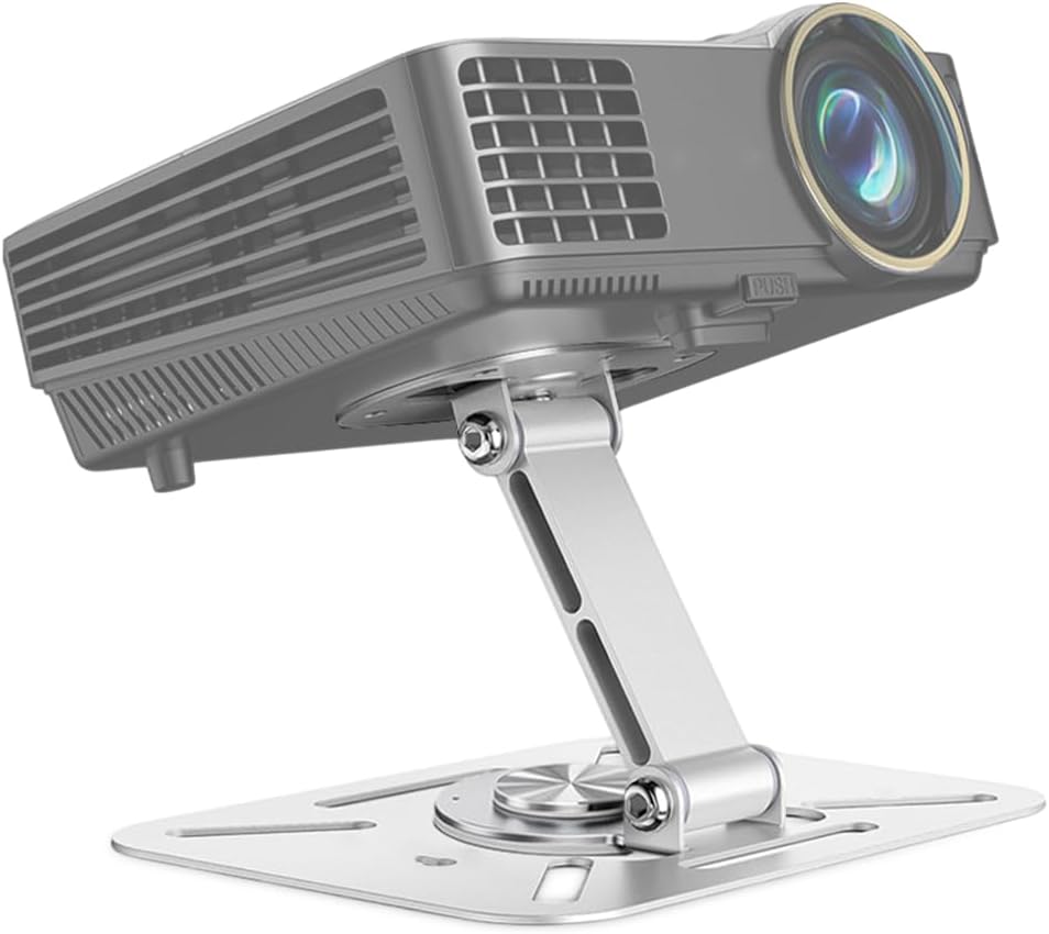 Wandhalterung Für Videoprojektor, 360° Drehbar, Deckenhalterung, Tischhalterung, Mit 1/4"-schraubgewinde, Silber