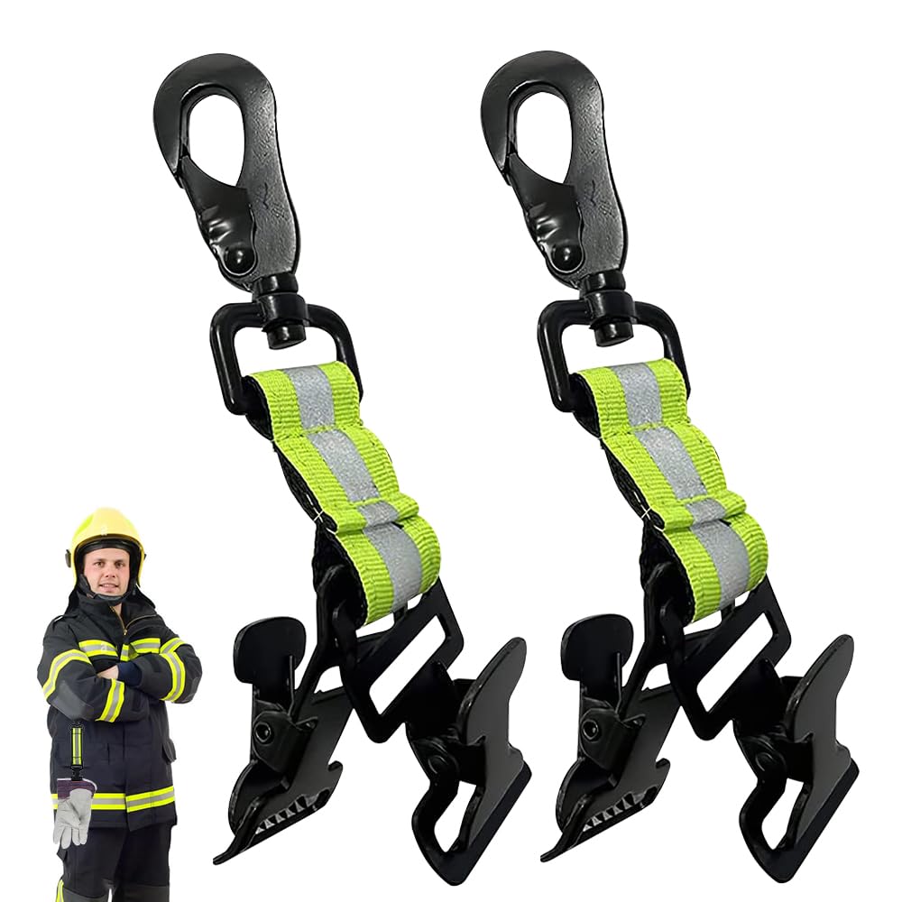 Feuerwehrhandschuhhalter, 2 Stück Arbeitshandschuhclips Mit Karabinerhaken, Taktischer Gürtelhandschuhhalter Zum Aufhängen Von Handschuhen, Handtüchern Und Schutzhelmen