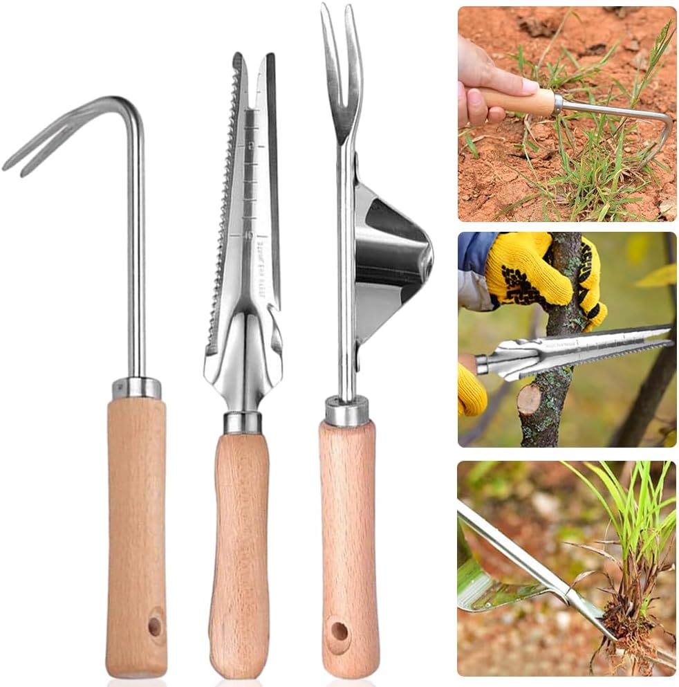 Manueller Unkrautstecher, 3-teiliges Garten-handunkrautstecher-set, Manuelles Unkrautbekämpfungswerkzeug, Zum Jäten, Pflanzen Von Gemüse Und Blumen, Graben Und Beschneiden
