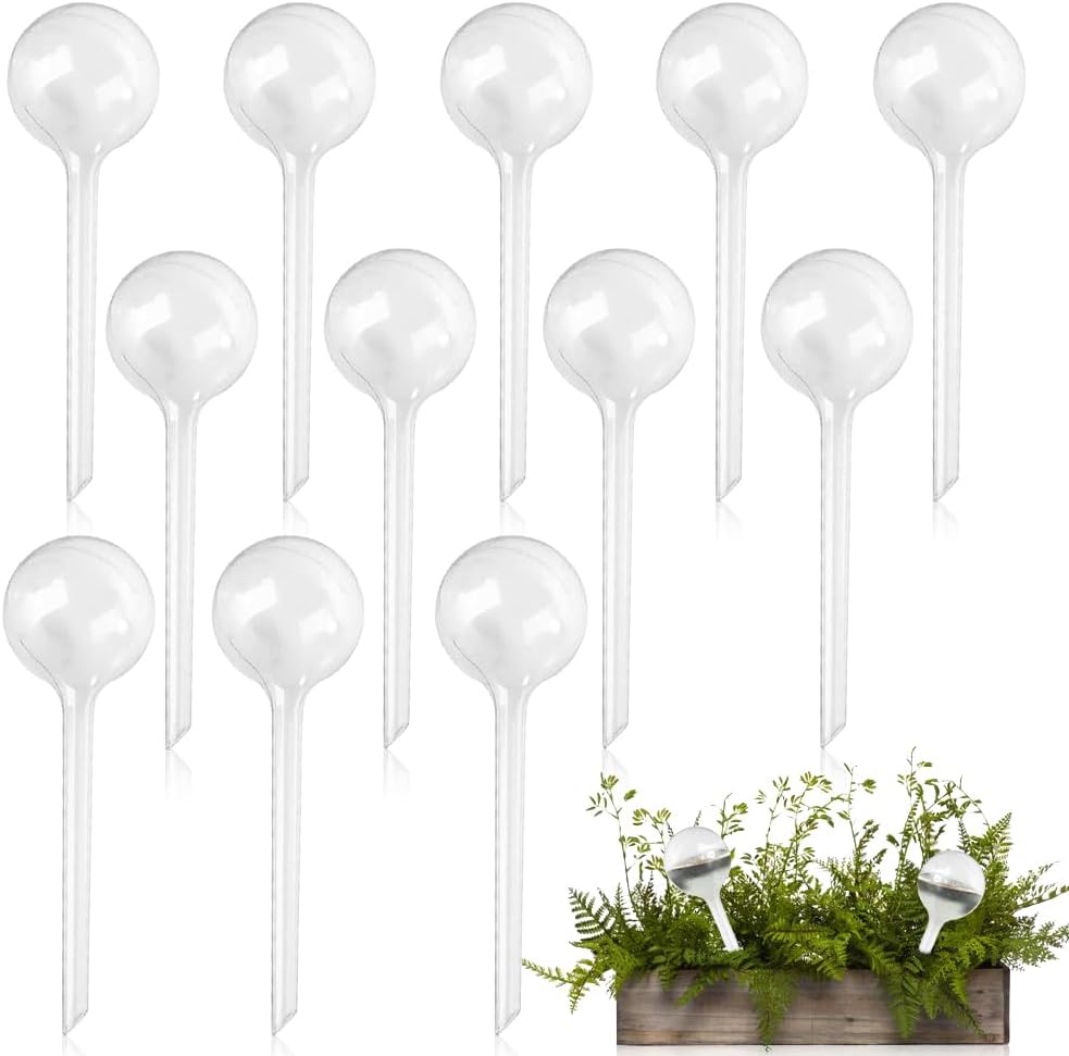 12 Bewässerungskugeln, 13 X 5 Cm, Automatische Pvc-bewässerungsanlage Für Pflanzen, Transparenter Wasserspender, Bewässerungskugeln Für Zimmer- Und Gartenpflanzen