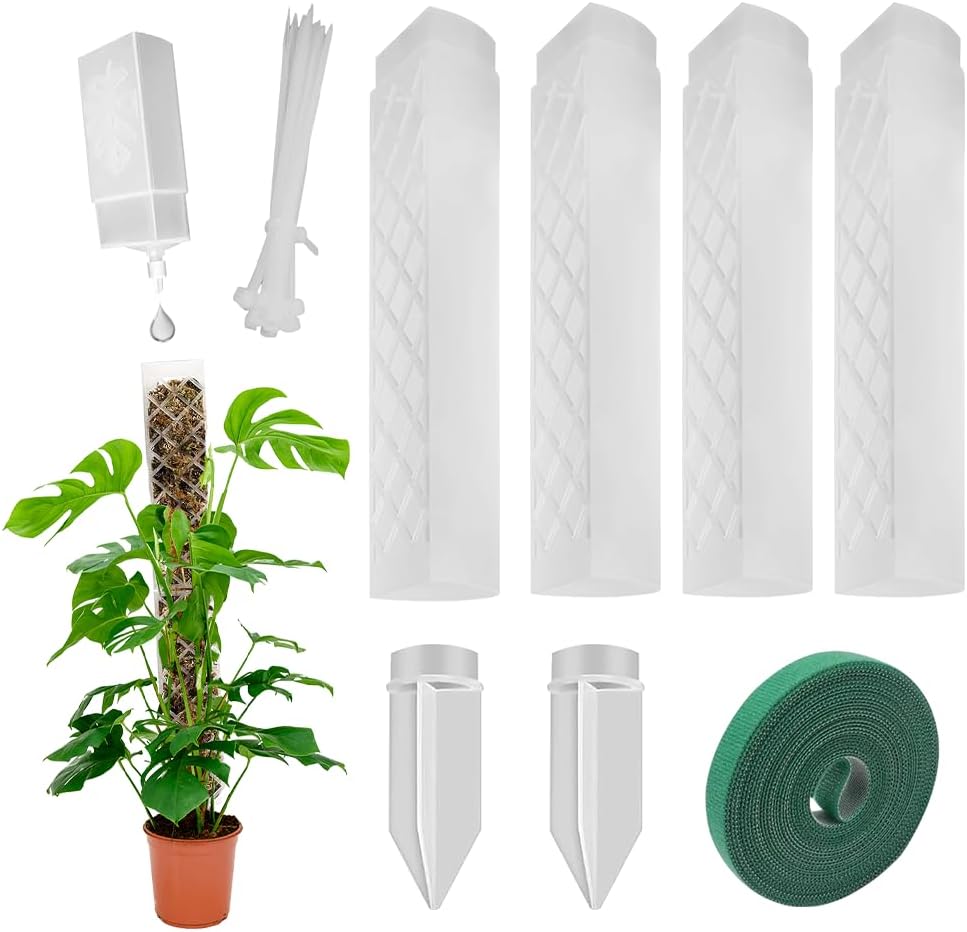 Schaumstoffstäbe Für Monstera-rankgitter, Monstera-stütze Mit Bewässerungshilfe, Pflanzenstütze Für Kletterpflanzen Im Innenbereich