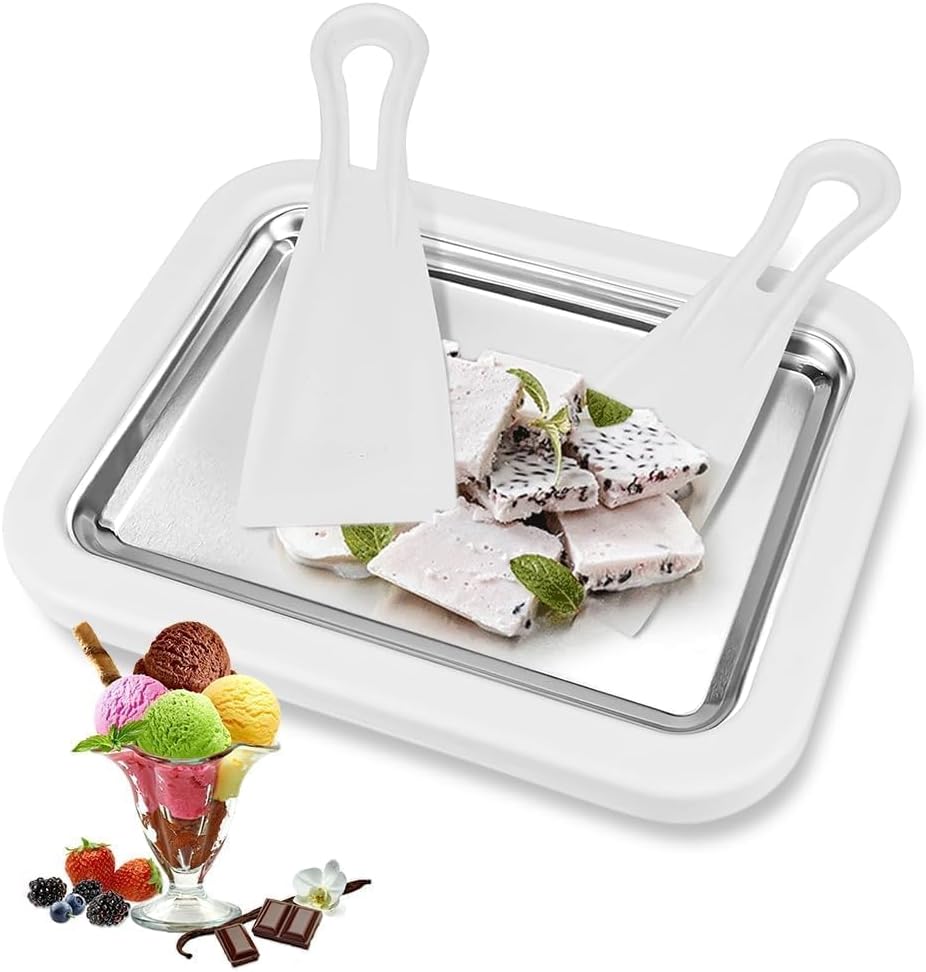 Eismaschine Mit 2 Spateln Zur Herstellung Von Eiscreme, Ideal Für Eiscreme, Gelato, Fruchteis, Milchshakes Und Smoothies.