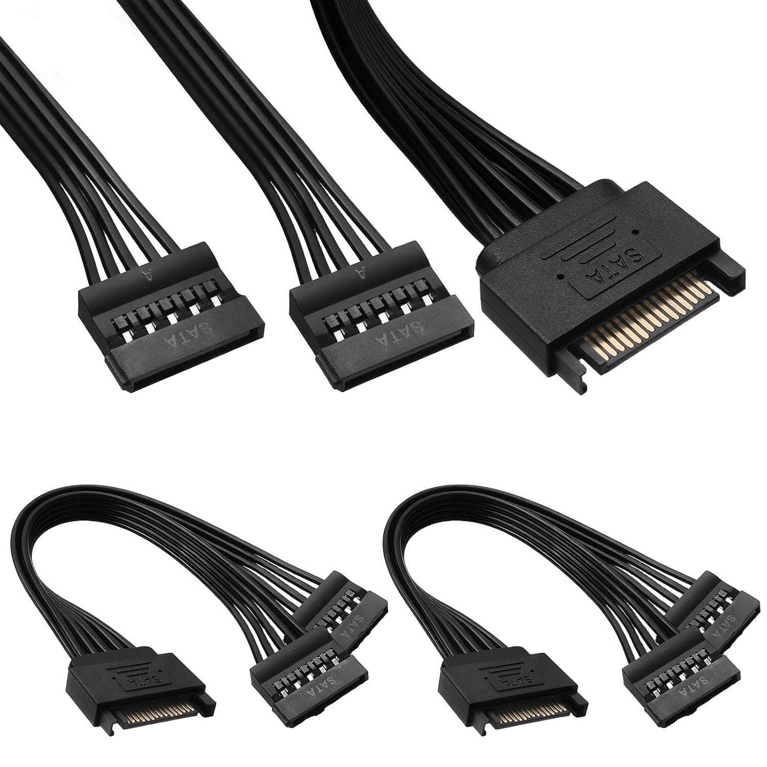 Sata 15-pin Stromkabel-adapter Datenkabel Ssd Hdd 22 Cm Sata 15-pin Stecker Auf Buchse Verlängerungskabel 15-pin Festplattenanschluss 15-pin Sata Stromkabel