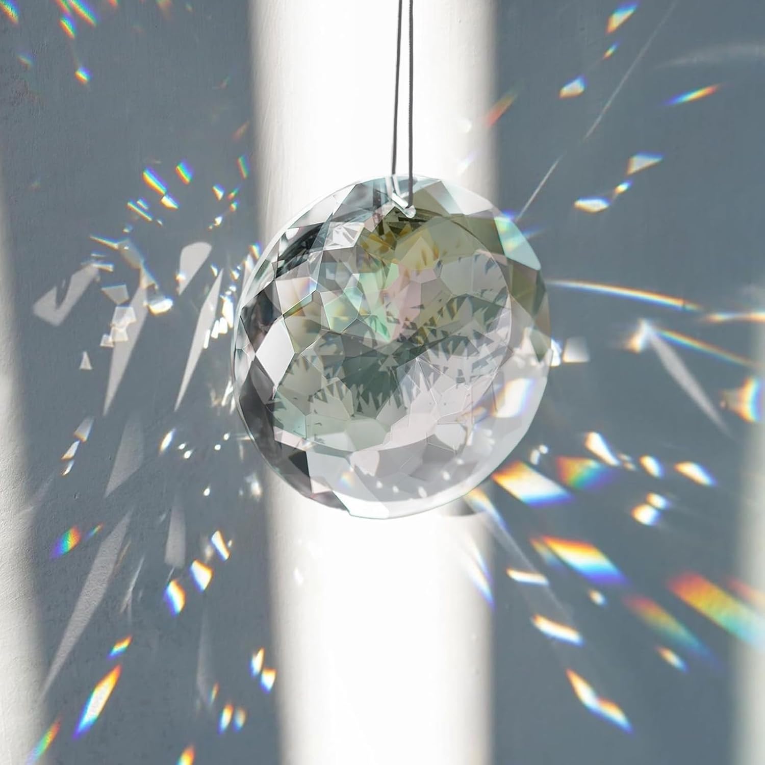 Kristall-sonnenfänger Zum Aufhängen, Transparenter Sonnenfänger Für Fenster, Regenbogen-sonnenfänger, Elegante Geschenkidee Für Drinnen Und Draußen, Dekoration Für Haus Und Garten