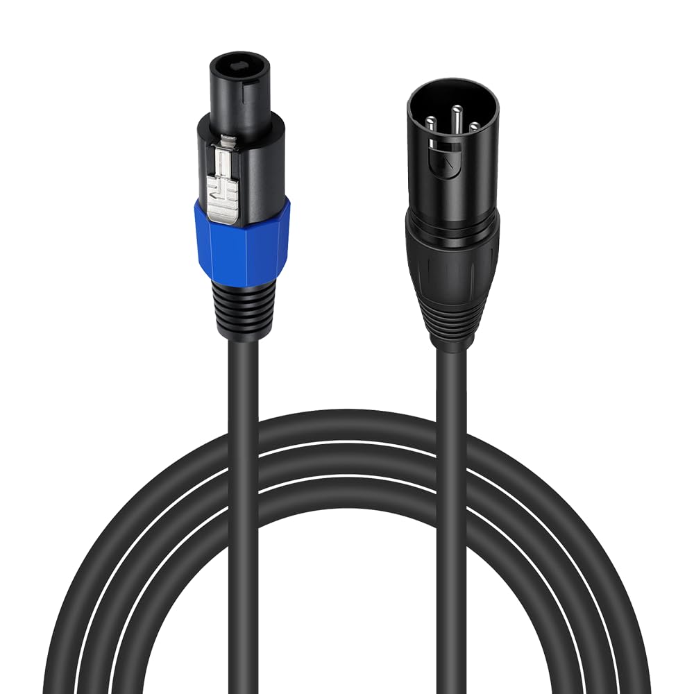 Speakon-auf-xlr-kabel, 18 Awg, Weiblich, 3-polig, 1,8 M, Mit Drehverschluss Für Dj-verstärker, Pa-anlage, Bühne, Lautsprecher-verlängerungskabel, Mikrofonkabel, Speakon-auf-xlr-stecker, Kabelgebundene